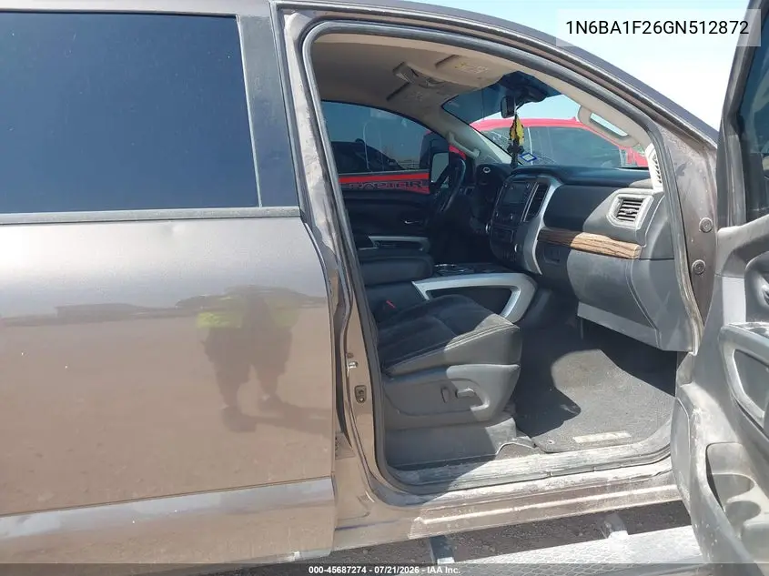 2016 Nissan Titan Xd Sl Diesel VIN: 1N6BA1F26GN512872 Lot: 45687274