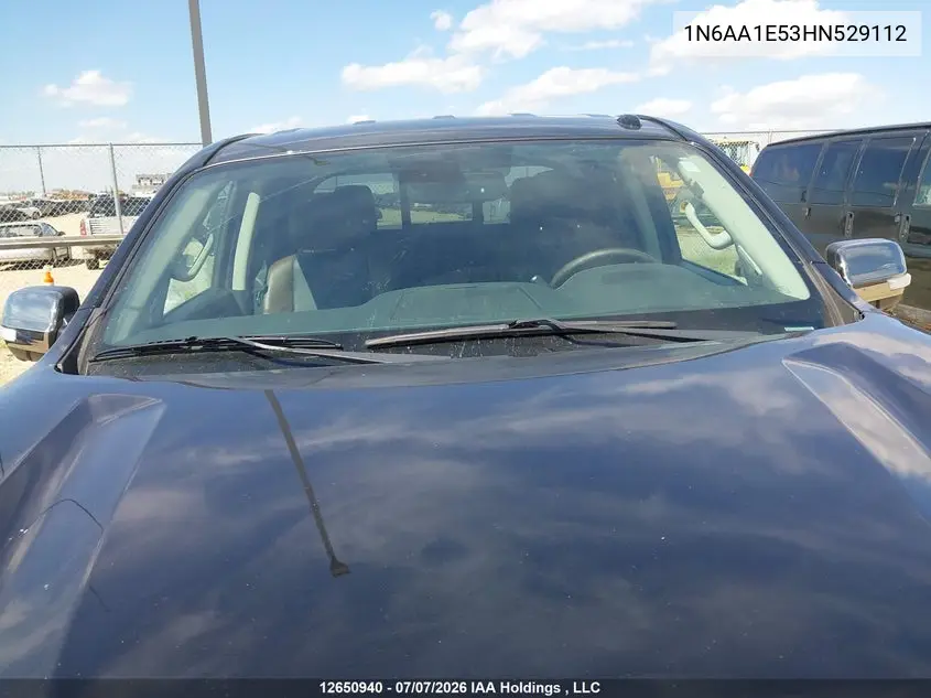 2017 Nissan Titan Sv/Sl/Pro-4X/Plat Res VIN: 1N6AA1E53HN529112 Lot: 12650940