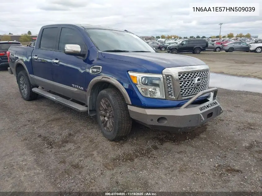 1N6AA1E57HN509039 2017 Nissan Titan Platinum Reserve