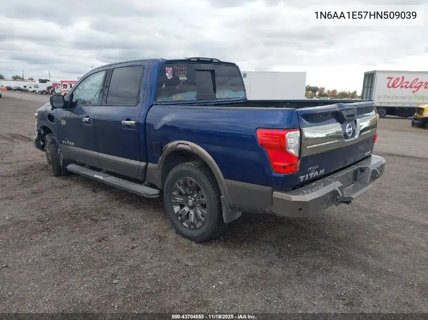1N6AA1E57HN509039 2017 Nissan Titan Platinum Reserve