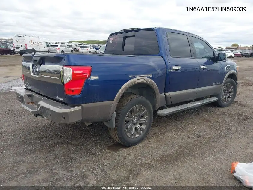 1N6AA1E57HN509039 2017 Nissan Titan Platinum Reserve