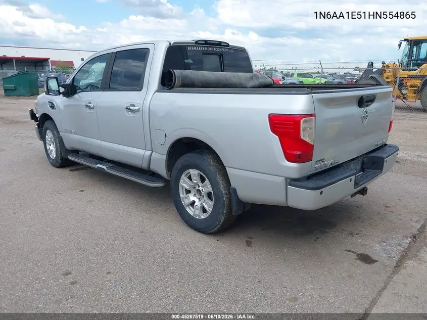 2017 Nissan Titan Sv VIN: 1N6AA1E51HN554865 Lot: 45267519