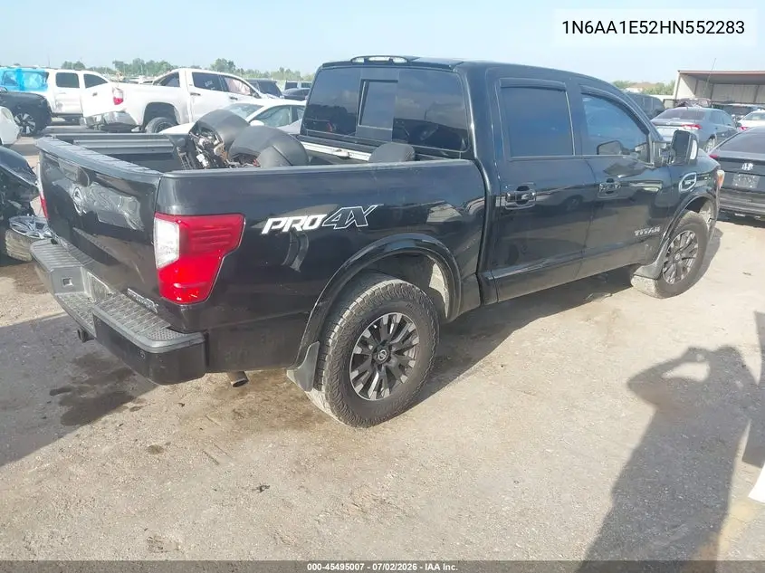 2017 Nissan Titan Pro-4X VIN: 1N6AA1E52HN552283 Lot: 45495007
