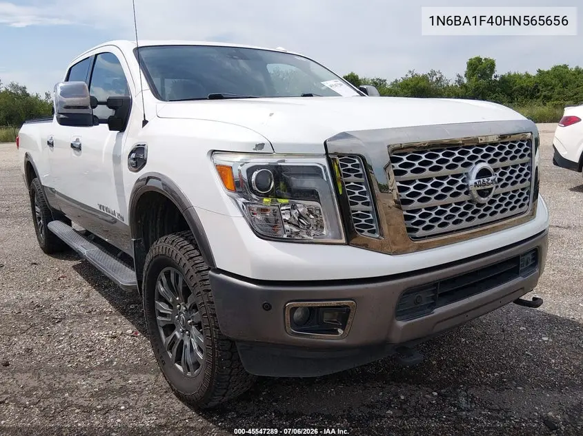 2017 Nissan Titan Xd Platinum Reserve Diesel VIN: 1N6BA1F40HN565656 Lot: 45547289