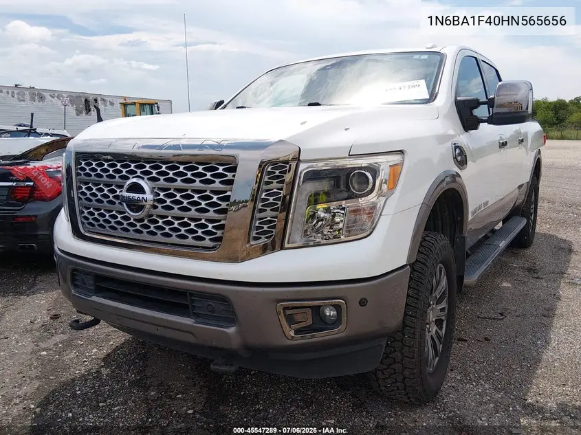 2017 Nissan Titan Xd Platinum Reserve Diesel VIN: 1N6BA1F40HN565656 Lot: 45547289