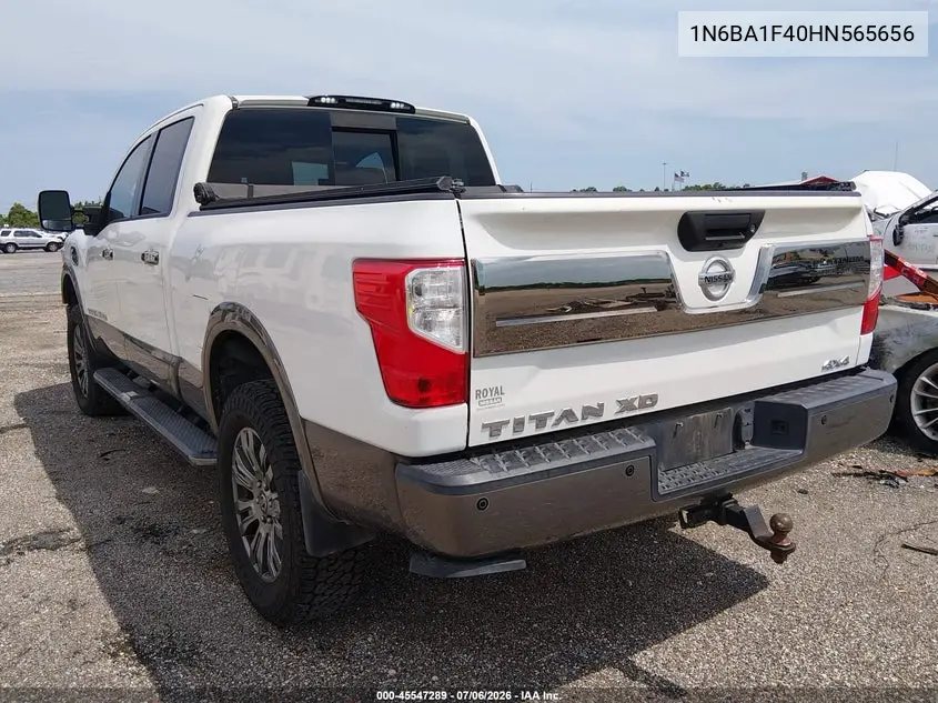2017 Nissan Titan Xd Platinum Reserve Diesel VIN: 1N6BA1F40HN565656 Lot: 45547289