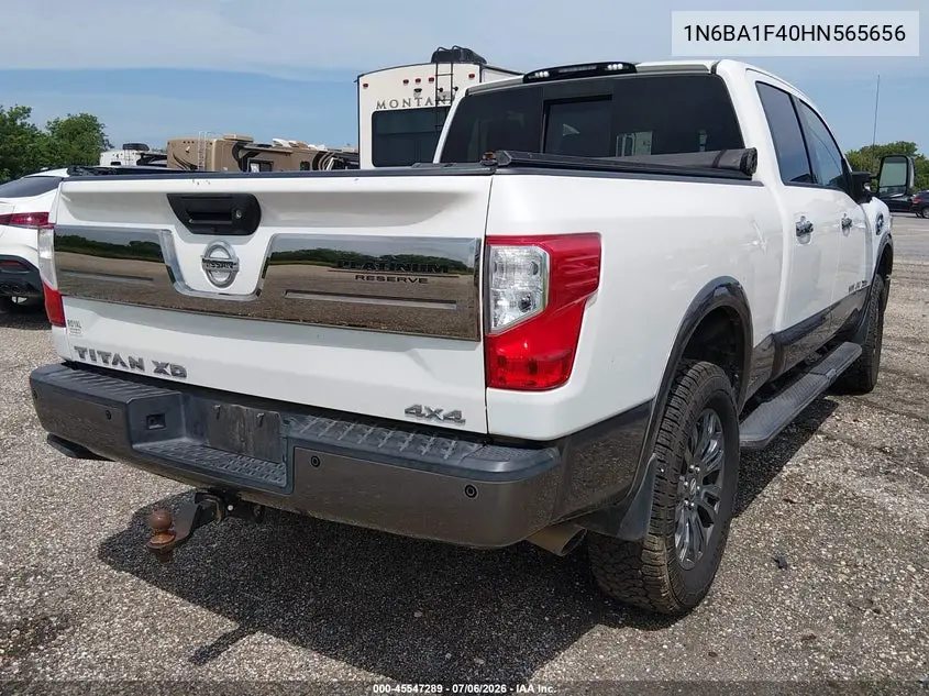 2017 Nissan Titan Xd Platinum Reserve Diesel VIN: 1N6BA1F40HN565656 Lot: 45547289