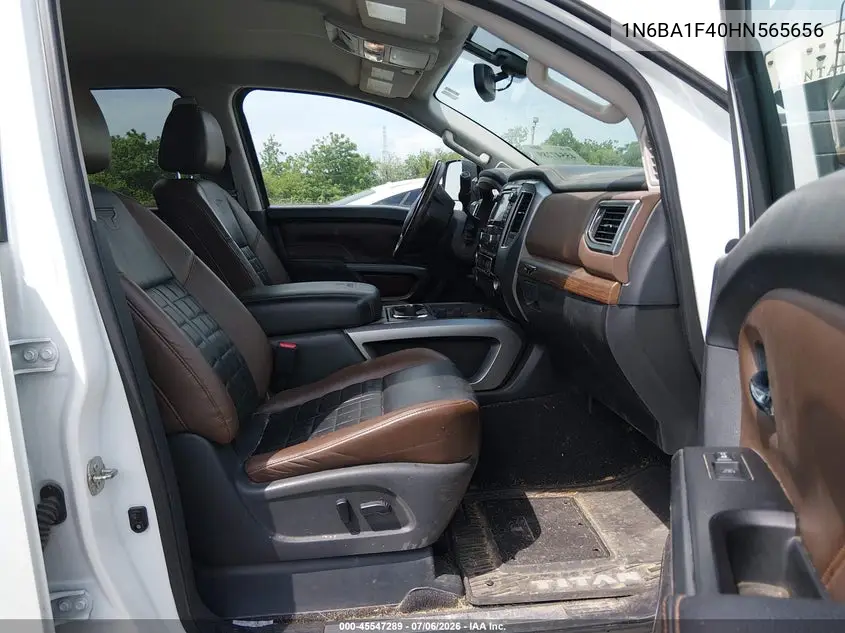 2017 Nissan Titan Xd Platinum Reserve Diesel VIN: 1N6BA1F40HN565656 Lot: 45547289