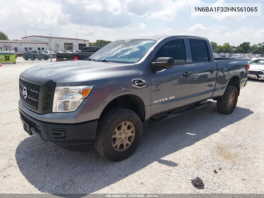 2017 Nissan Titan Xd S Diesel VIN: 1N6BA1F32HN561065 Lot: 45550136