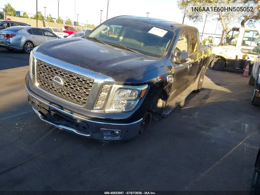 2017 Nissan Titan Sv VIN: 1N6AA1E60HN505052 Lot: 45552087