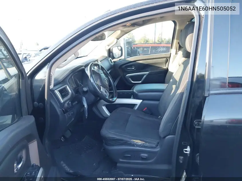 2017 Nissan Titan Sv VIN: 1N6AA1E60HN505052 Lot: 45552087
