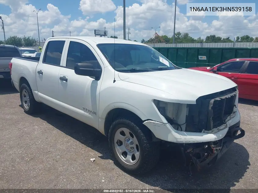 2017 Nissan Titan S VIN: 1N6AA1EK3HN539158 Lot: 45555102