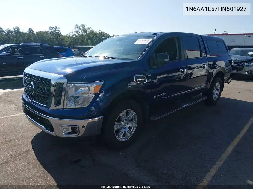 2017 Nissan Titan Sv VIN: 1N6AA1E57HN501927 Lot: 45563480
