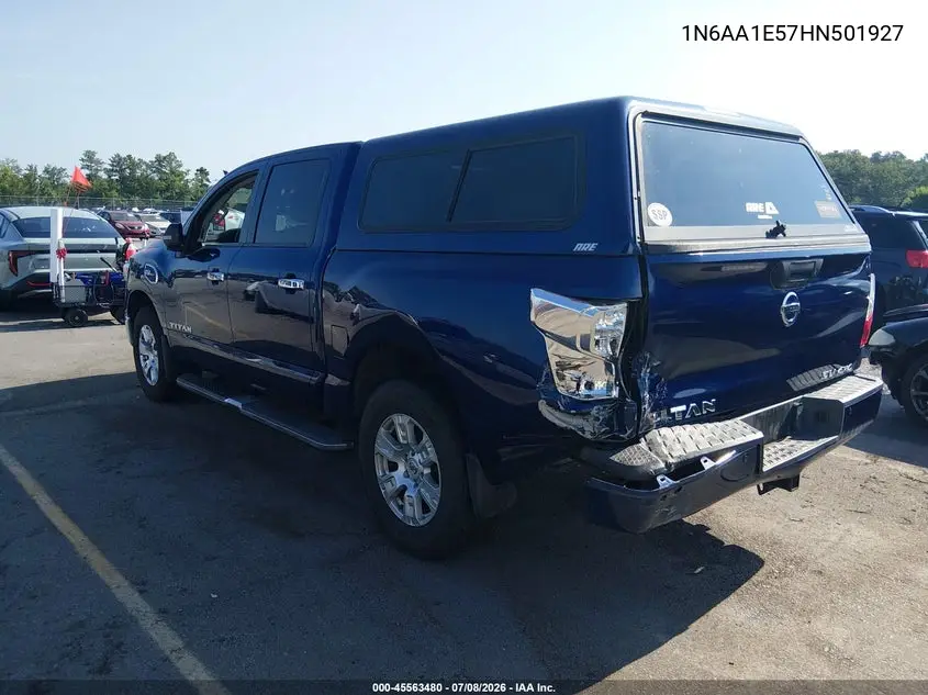 2017 Nissan Titan Sv VIN: 1N6AA1E57HN501927 Lot: 45563480