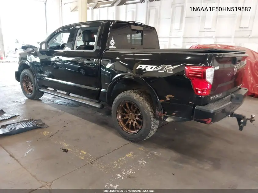 2017 Nissan Titan Platinum Reserve/Pro-4X/S/Sl/Sv VIN: 1N6AA1E50HN519587 Lot: 45581306