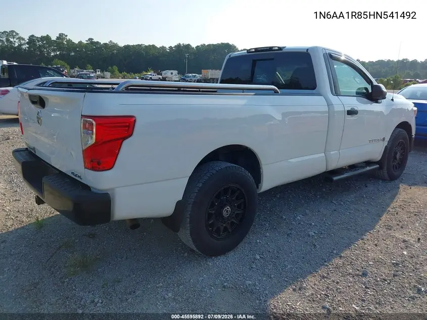 2017 Nissan Titan S VIN: 1N6AA1R85HN541492 Lot: 45595892