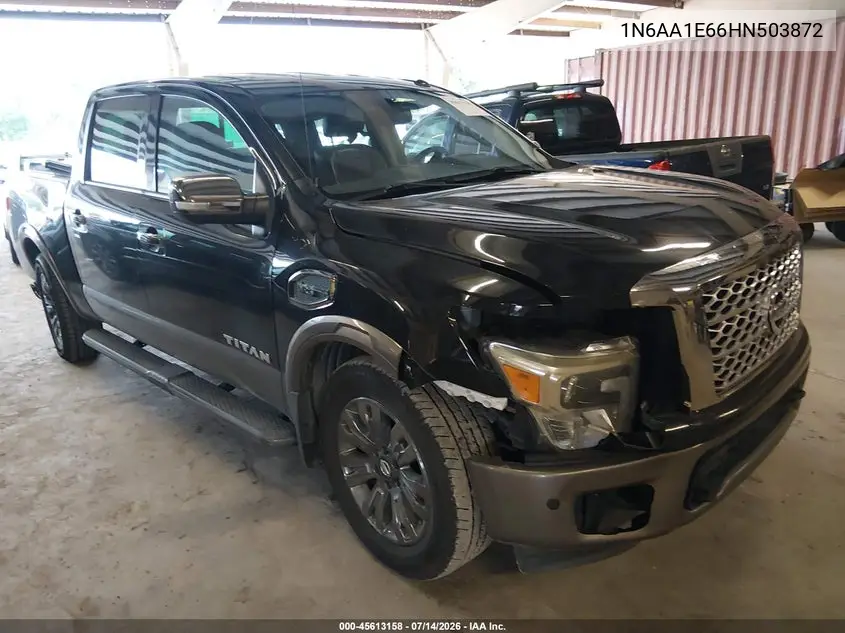 2017 Nissan Titan Platinum Reserve VIN: 1N6AA1E66HN503872 Lot: 45613158