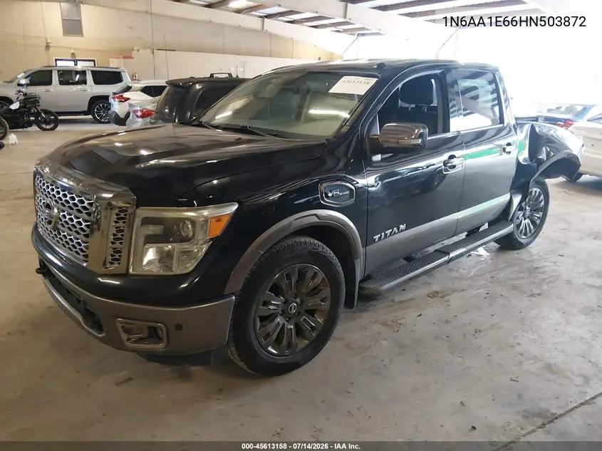 2017 Nissan Titan Platinum Reserve VIN: 1N6AA1E66HN503872 Lot: 45613158