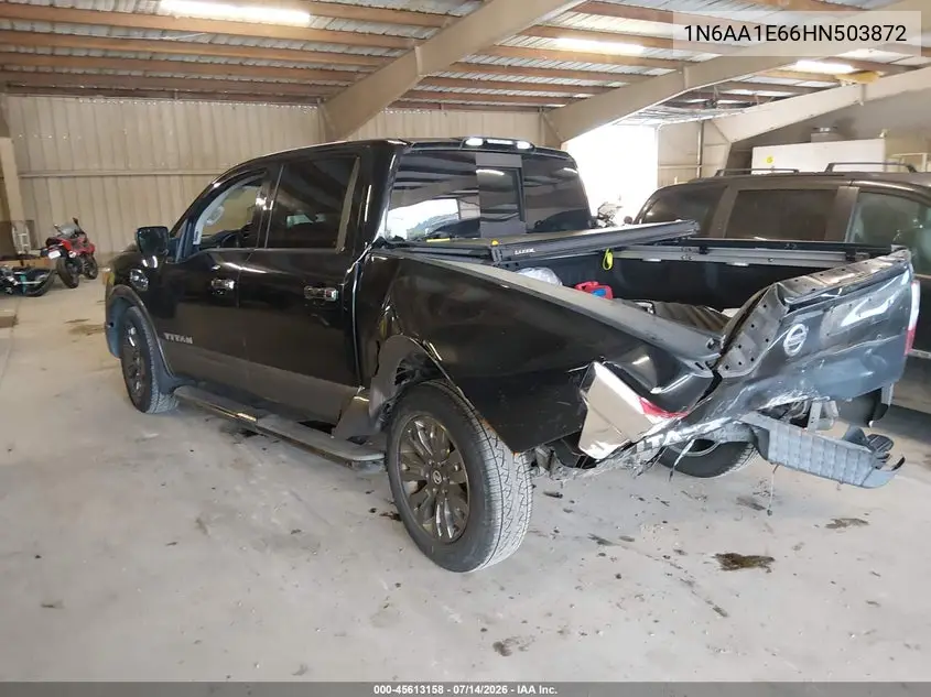 2017 Nissan Titan Platinum Reserve VIN: 1N6AA1E66HN503872 Lot: 45613158
