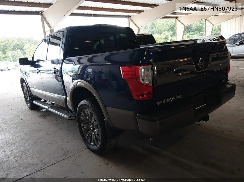 2017 Nissan Titan Platinum Reserve VIN: 1N6AA1E57HN507923 Lot: 45621956