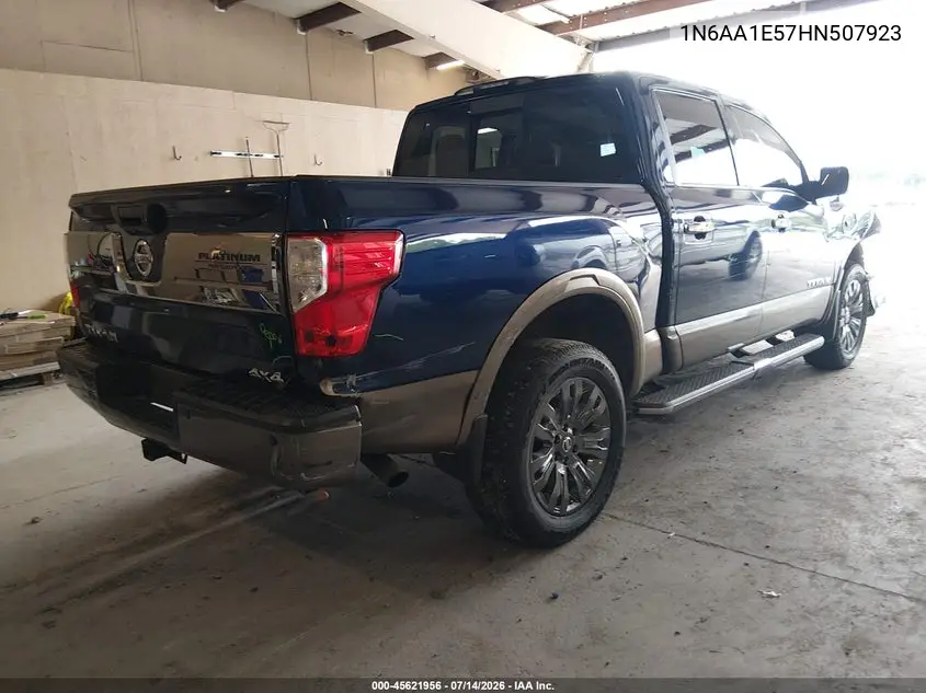 2017 Nissan Titan Platinum Reserve VIN: 1N6AA1E57HN507923 Lot: 45621956