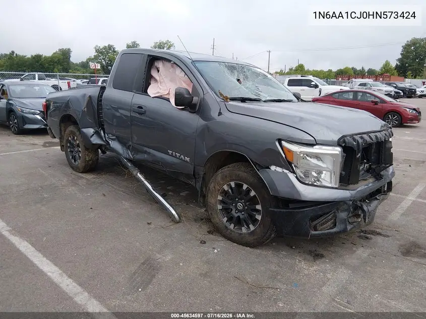 2017 Nissan Titan S VIN: 1N6AA1CJ0HN573424 Lot: 45634597