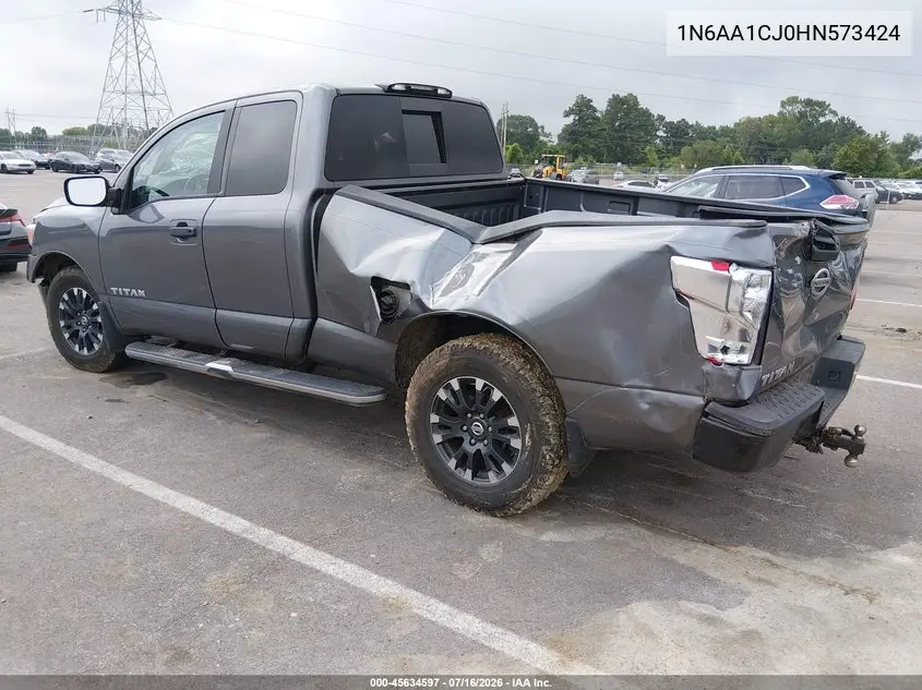 2017 Nissan Titan S VIN: 1N6AA1CJ0HN573424 Lot: 45634597