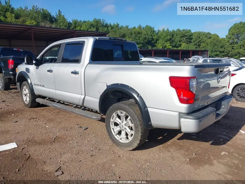 2017 Nissan Titan Xd Sv Diesel VIN: 1N6BA1F48HN551682 Lot: 45663292