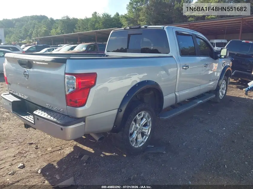 2017 Nissan Titan Xd Sv Diesel VIN: 1N6BA1F48HN551682 Lot: 45663292