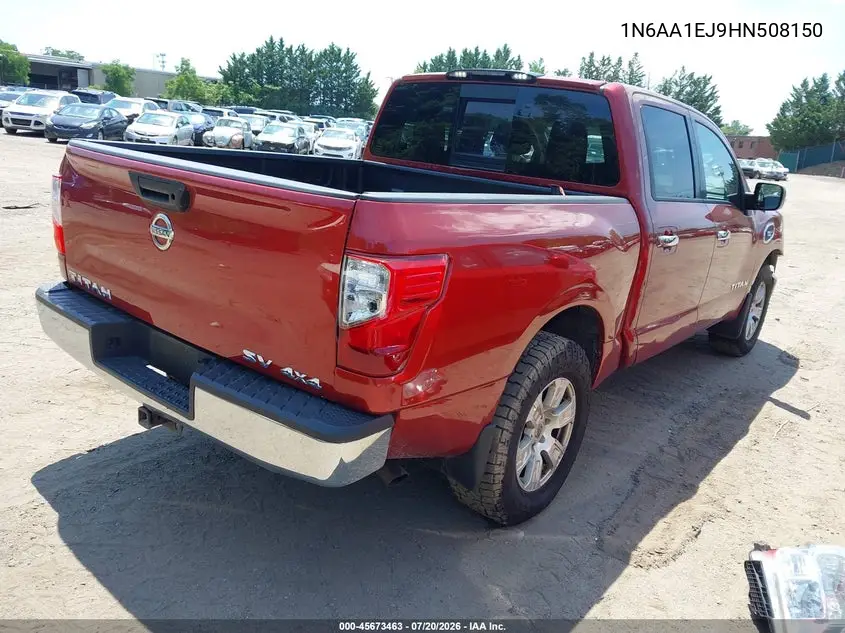 2017 Nissan Titan Sv VIN: 1N6AA1EJ9HN508150 Lot: 45673463