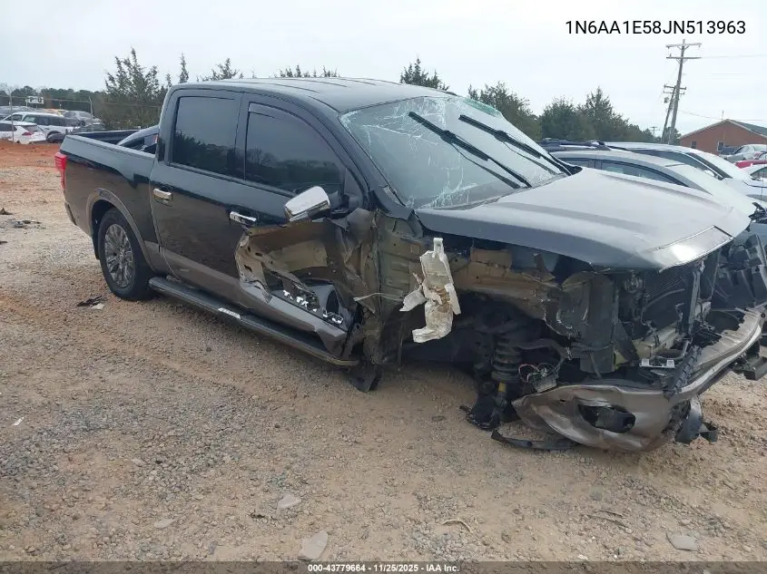 1N6AA1E58JN513963 2018 Nissan Titan Platinum Reserve