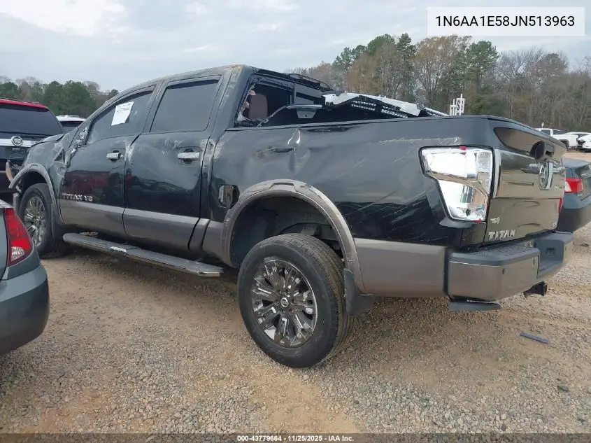 1N6AA1E58JN513963 2018 Nissan Titan Platinum Reserve