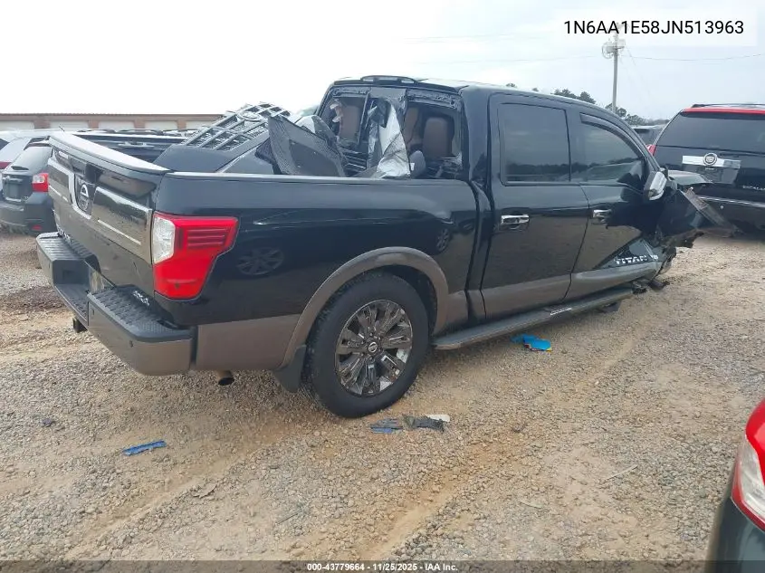 1N6AA1E58JN513963 2018 Nissan Titan Platinum Reserve