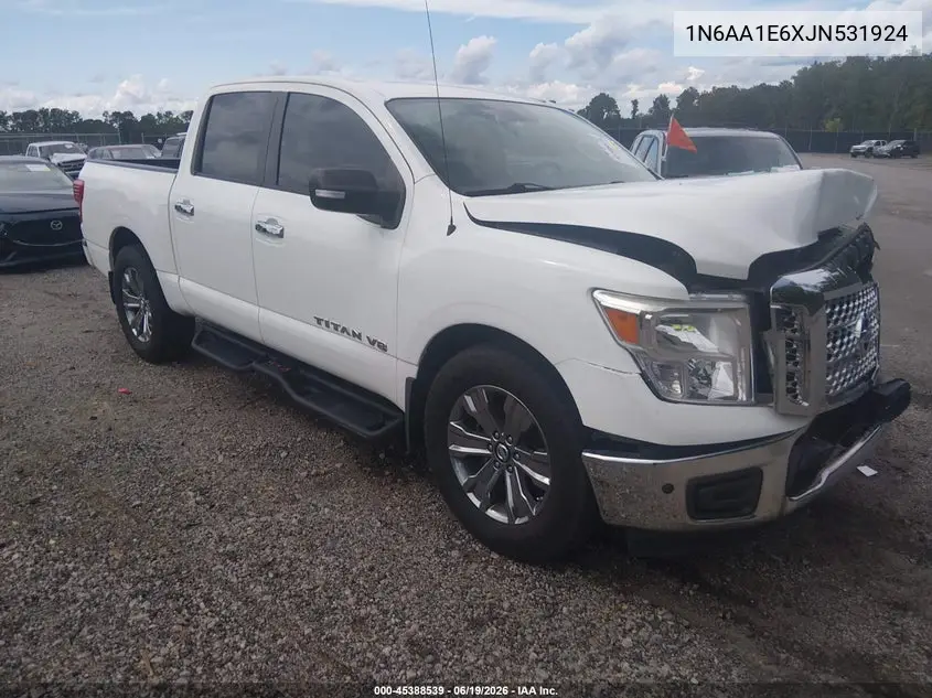 2018 Nissan Titan Sv VIN: 1N6AA1E6XJN531924 Lot: 45388539