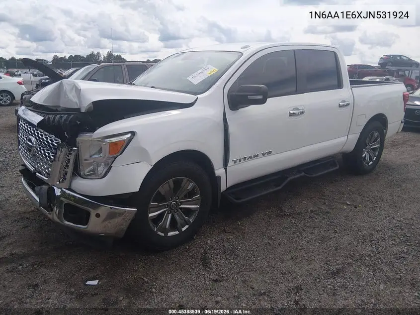 2018 Nissan Titan Sv VIN: 1N6AA1E6XJN531924 Lot: 45388539