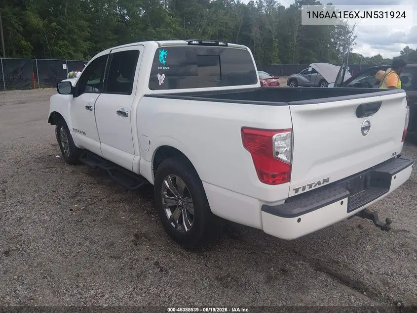 2018 Nissan Titan Sv VIN: 1N6AA1E6XJN531924 Lot: 45388539