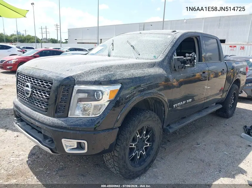 2018 Nissan Titan Pro-4X VIN: 1N6AA1E58JN514725 Lot: 45500942