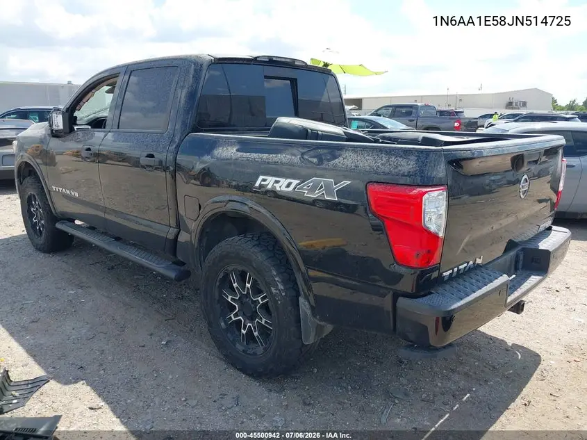 2018 Nissan Titan Pro-4X VIN: 1N6AA1E58JN514725 Lot: 45500942