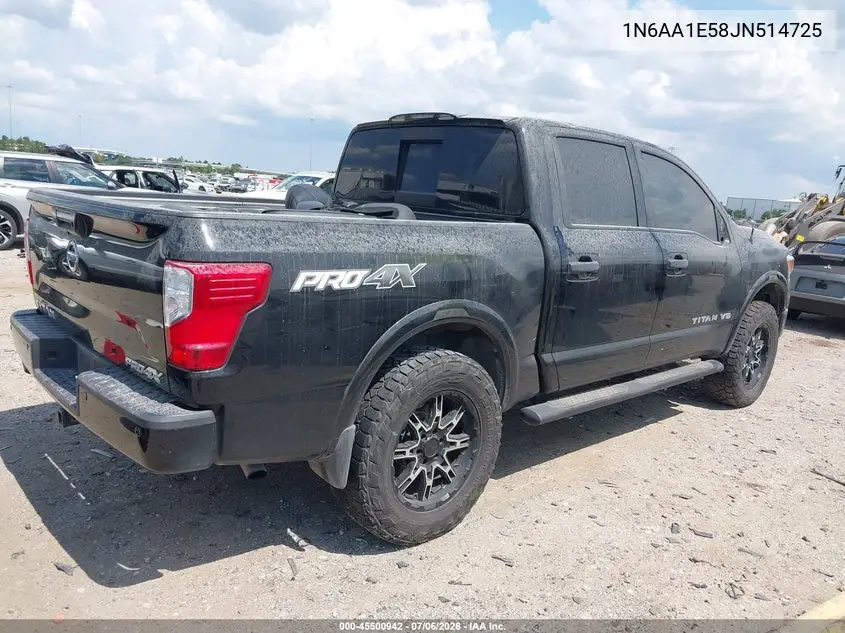 2018 Nissan Titan Pro-4X VIN: 1N6AA1E58JN514725 Lot: 45500942
