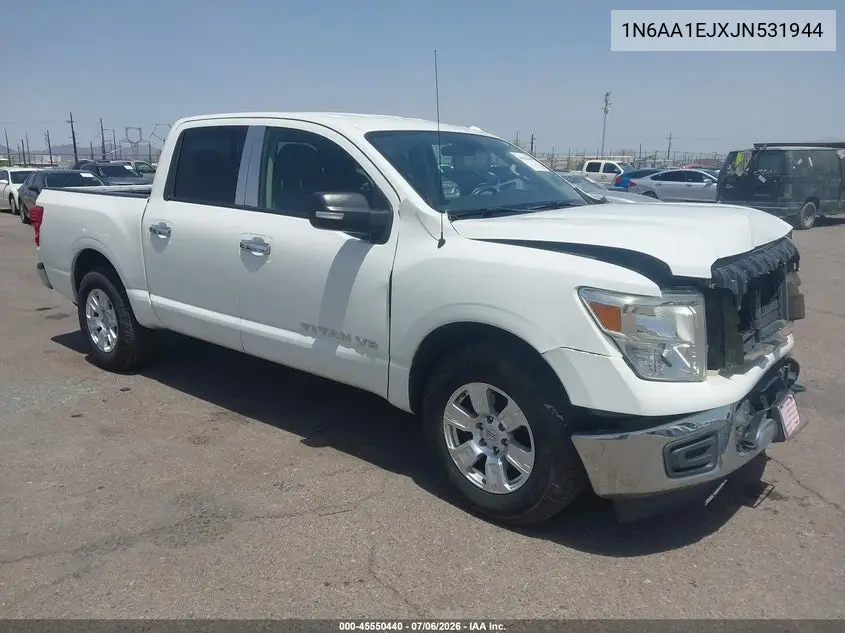 2018 Nissan Titan Sv VIN: 1N6AA1EJXJN531944 Lot: 45550440