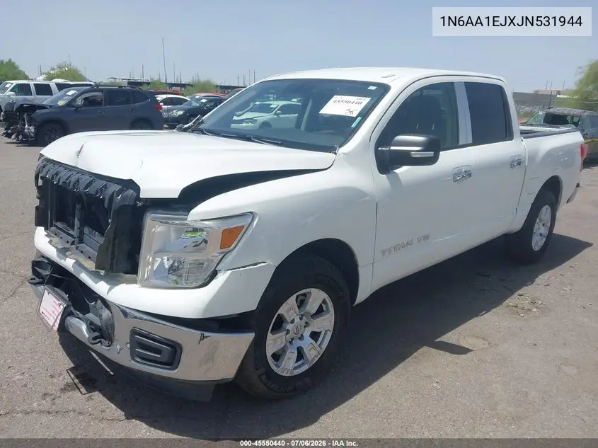 2018 Nissan Titan Sv VIN: 1N6AA1EJXJN531944 Lot: 45550440