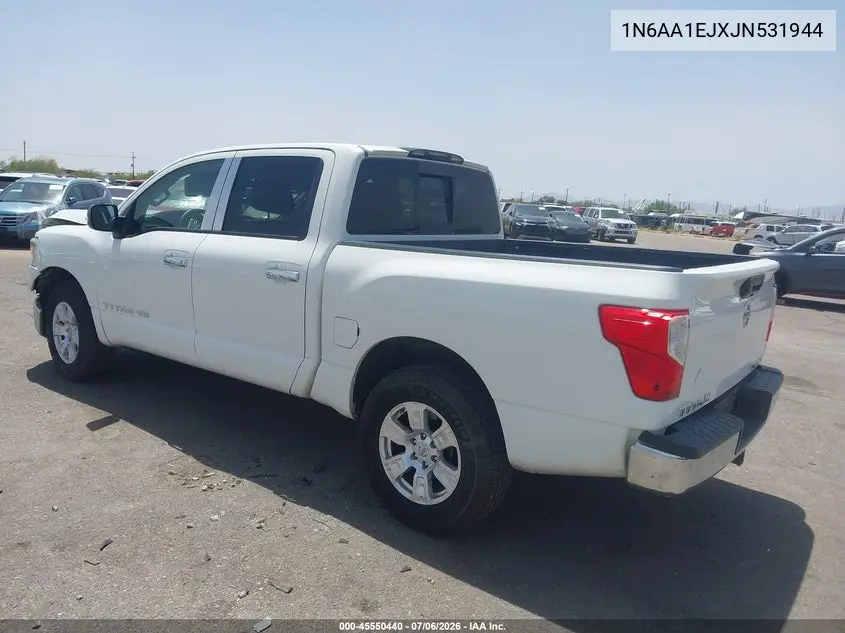 2018 Nissan Titan Sv VIN: 1N6AA1EJXJN531944 Lot: 45550440