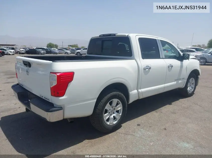 2018 Nissan Titan Sv VIN: 1N6AA1EJXJN531944 Lot: 45550440