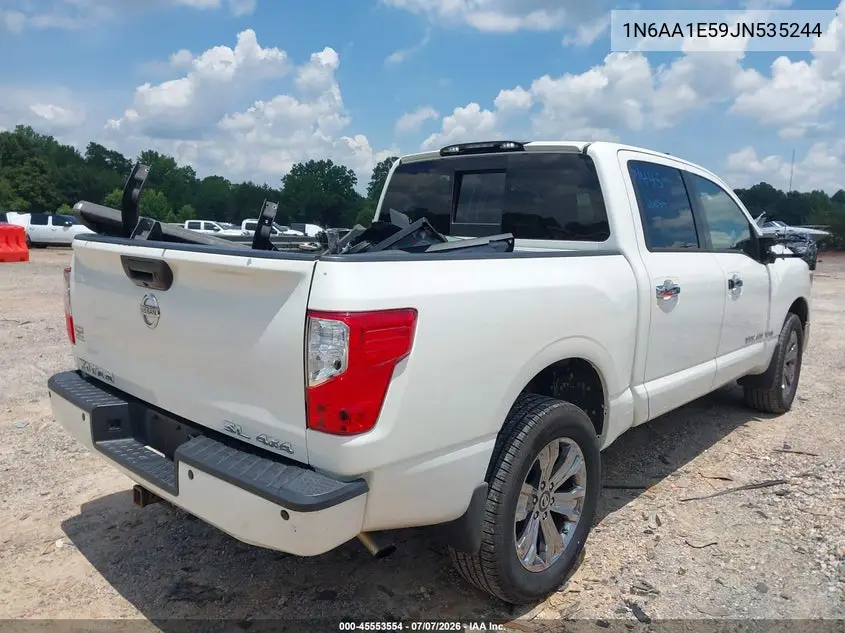 2018 Nissan Titan Sl VIN: 1N6AA1E59JN535244 Lot: 45553554