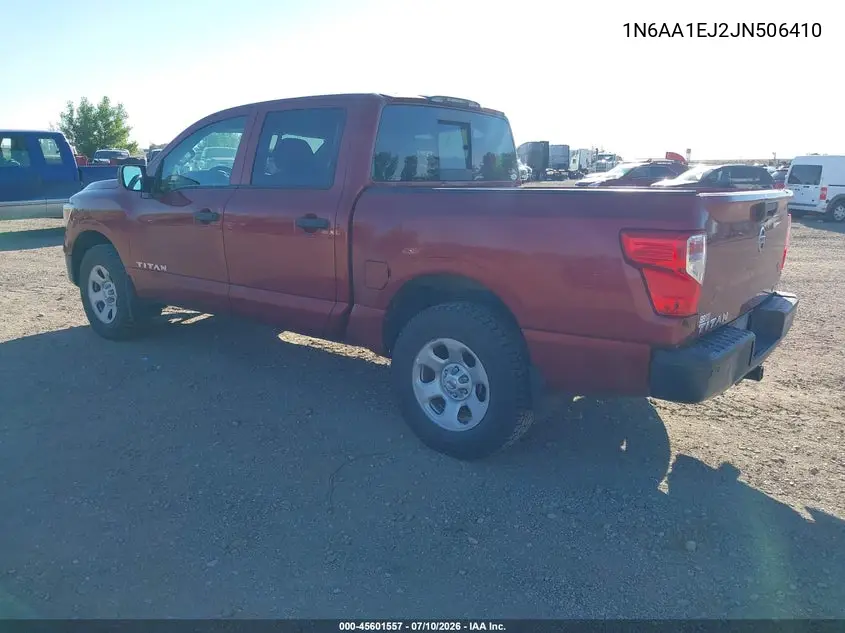 2018 Nissan Titan S VIN: 1N6AA1EJ2JN506410 Lot: 45601557