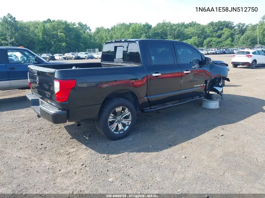 2018 Nissan Titan Sv VIN: 1N6AA1E58JN512750 Lot: 45606759