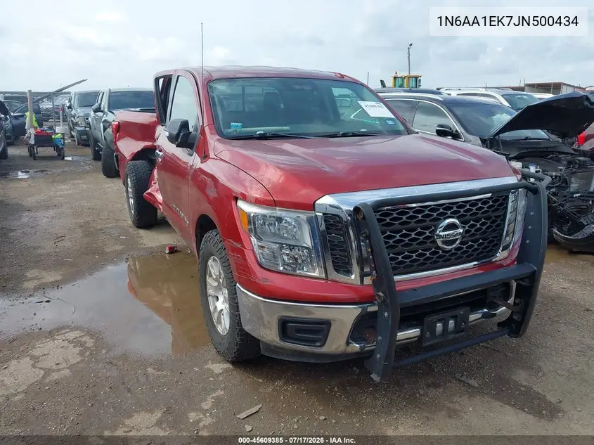 2018 Nissan Titan Sv VIN: 1N6AA1EK7JN500434 Lot: 45609385