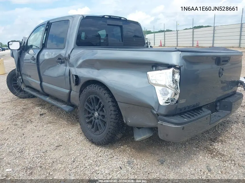 2018 Nissan Titan Sv VIN: 1N6AA1E60JN528661 Lot: 45618148