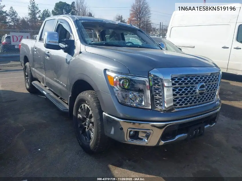 1N6AA1E58KN519196 2019 Nissan Titan Sl