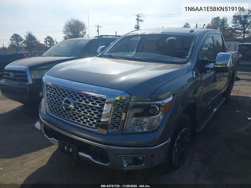 1N6AA1E58KN519196 2019 Nissan Titan Sl